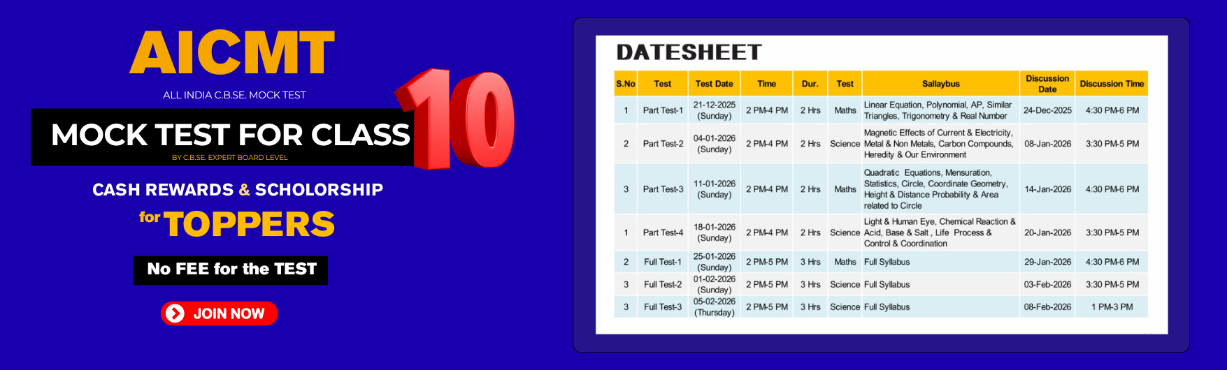 Website Poster Background Mock Test